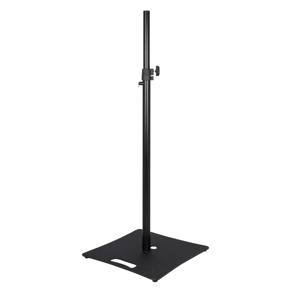 Högtalarstativ med bottenplatta, 1100–1800 mm, 35 mm, max 20 kg