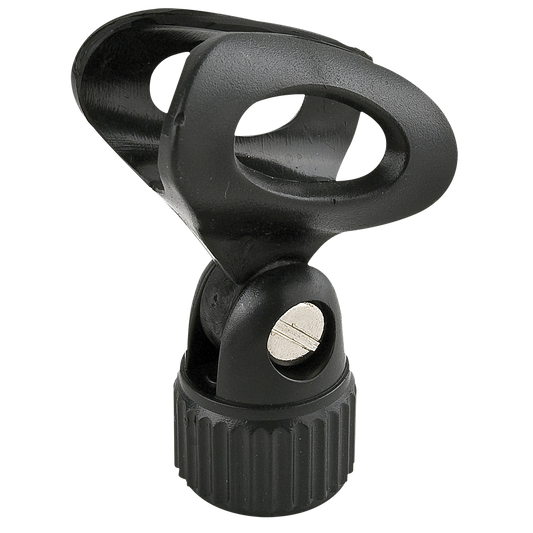 Mikrofonhållare 22–26 mm, 5/8" gänga, svart