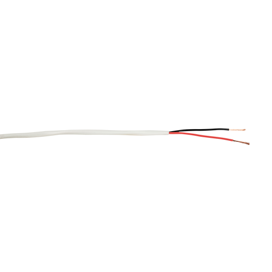 SPC-275 CPR högtalarkabel 2 × 0,75 mm², Dca-s2,d0,a3, vit, 300 m på rulle