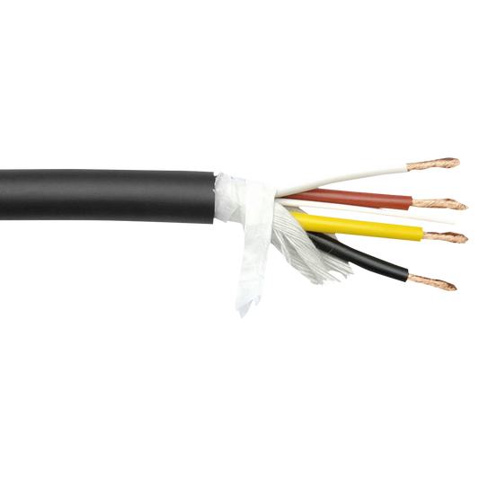 SPK-425 MKII scenhögtalarkabel 4 × 2,5 mm², svart, 50 m på rulle