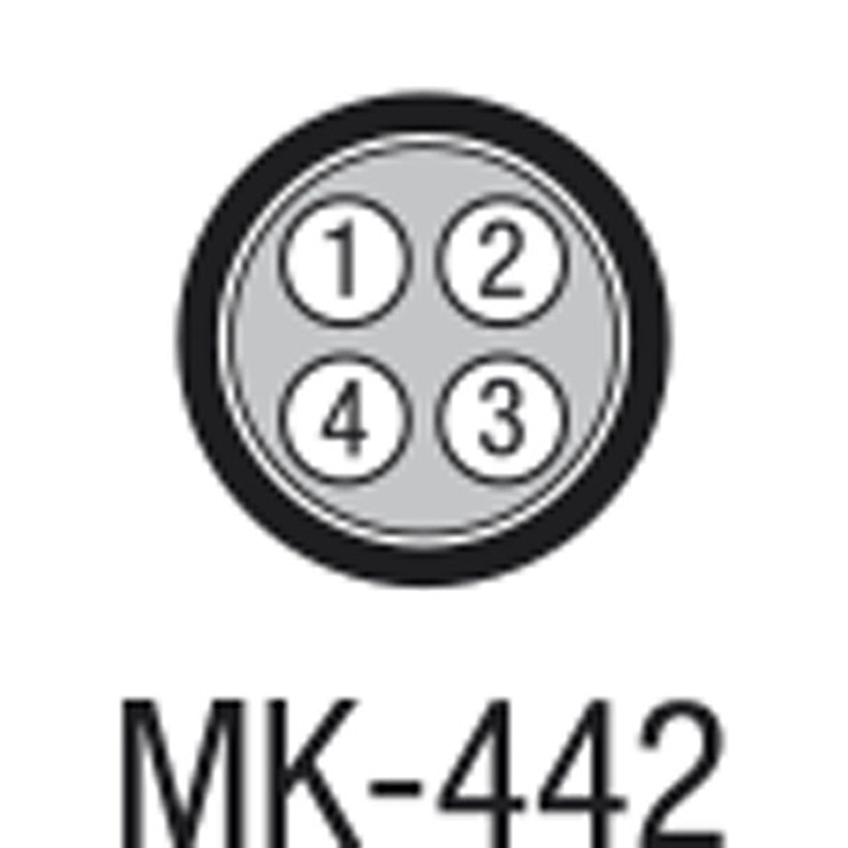 MK-422 multicorekabel 4 par, enkelskärmad, mörkblå, per meter