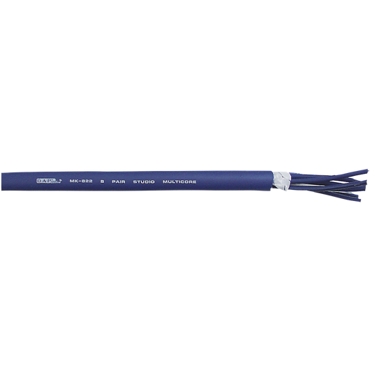 MK-822 multicorekabel 8 par, enkelskärmad, mörkblå, per meter