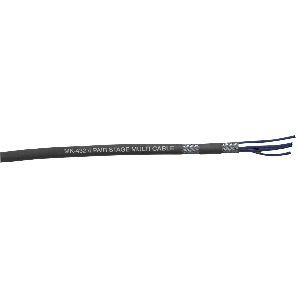 MK-432 Pro-Core multicorekabel 4 par, dubbelskärmad, svart, per meter