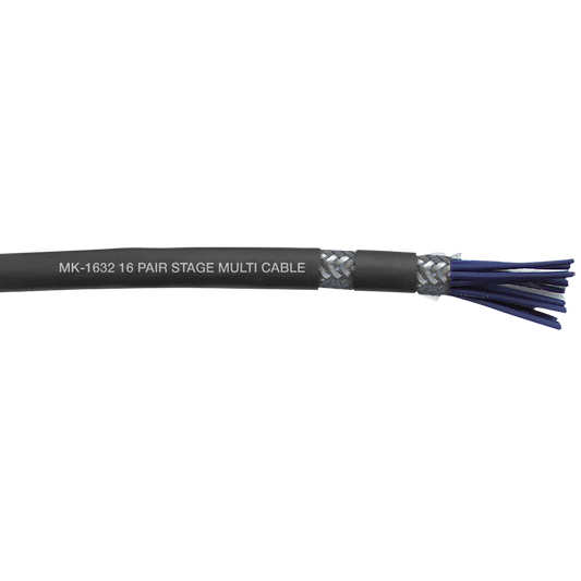 MK-1632 Pro-Core multicorekabel 16 par, dubbelskärmad, svart, per meter