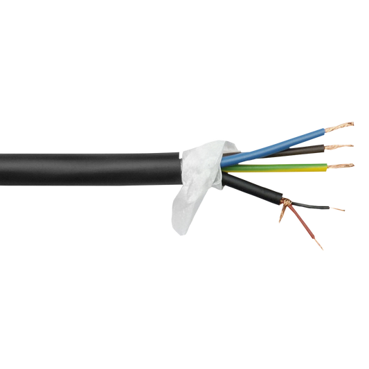 PSC-211 kombikabel ström/signal, svart, per meter