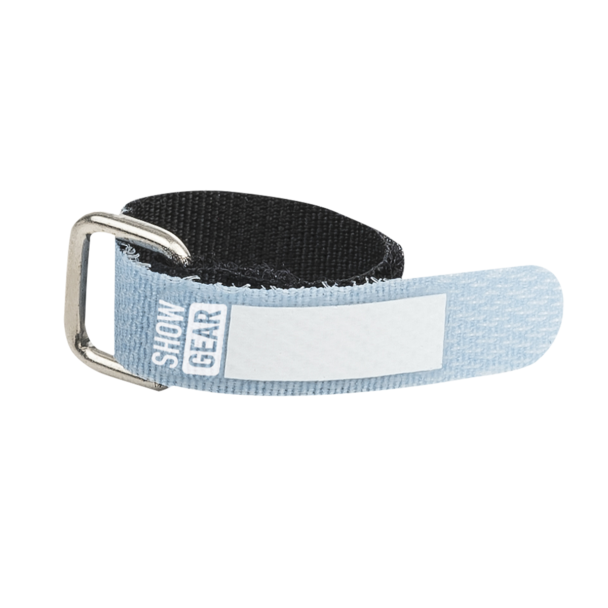 Kardborreband 120 × 10 mm, blå, set om 10