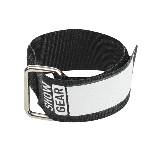 Kardborreband 200 × 20 mm, svart, set om 10