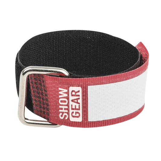Kardborreband 200 × 20 mm, röd, set om 10