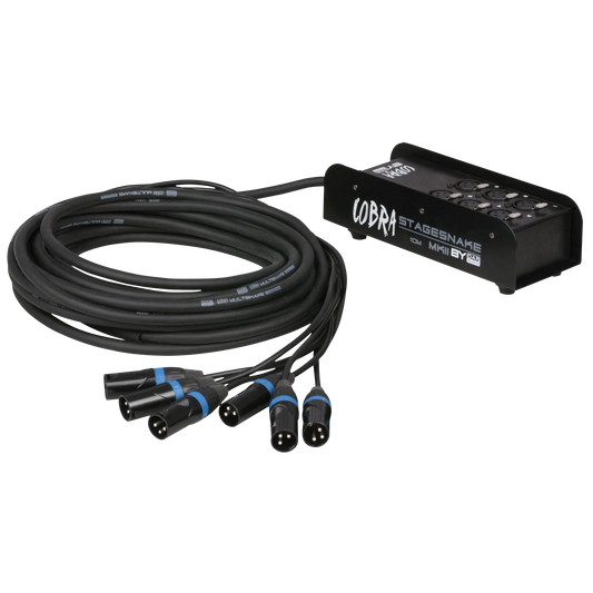 CobraX 6 StageSnake, 6 kanaler XLR, 10 m