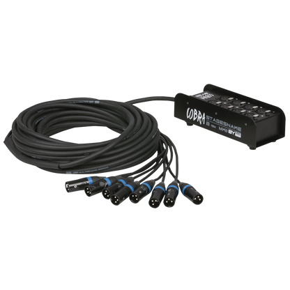 CobraX 8 StageSnake, 8 kanaler XLR, 15 m