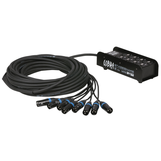 CobraX 8 StageSnake, 8 kanaler XLR, 15 m