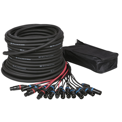 CobraX 16/4 StageSnake, 16 in / 4 ut XLR, 30 m