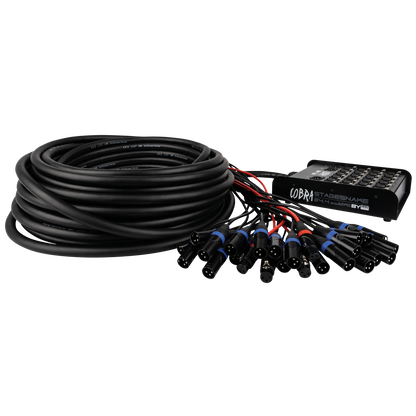 CobraX 24/4 StageSnake, 24 in / 4 ut XLR, 30 m