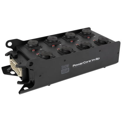 PowerCore 1m.8p breakoutbox, Multipin H16 in till 8 × Power Pro True