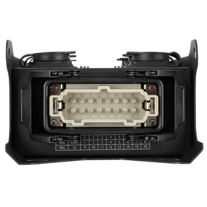 PowerCore 1m.8p breakoutbox, Multipin H16 in till 8 × Power Pro True