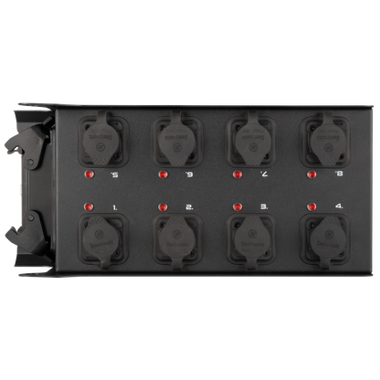 PowerCore 1m.8p breakoutbox, Multipin H16 in till 8 × Power Pro True