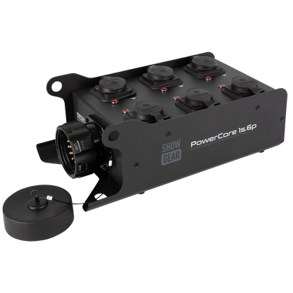 PowerCore 1s.6p breakoutbox, Multipin S19 in till 6 × Power Pro True