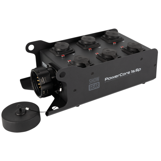 PowerCore 1s.6p breakoutbox, Multipin S19 in till 6 × Power Pro True