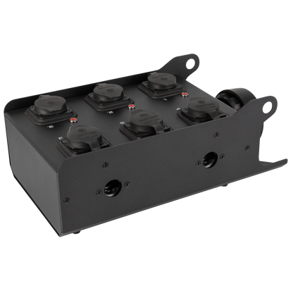 PowerCore 1s.6p breakoutbox, Multipin S19 in till 6 × Power Pro True