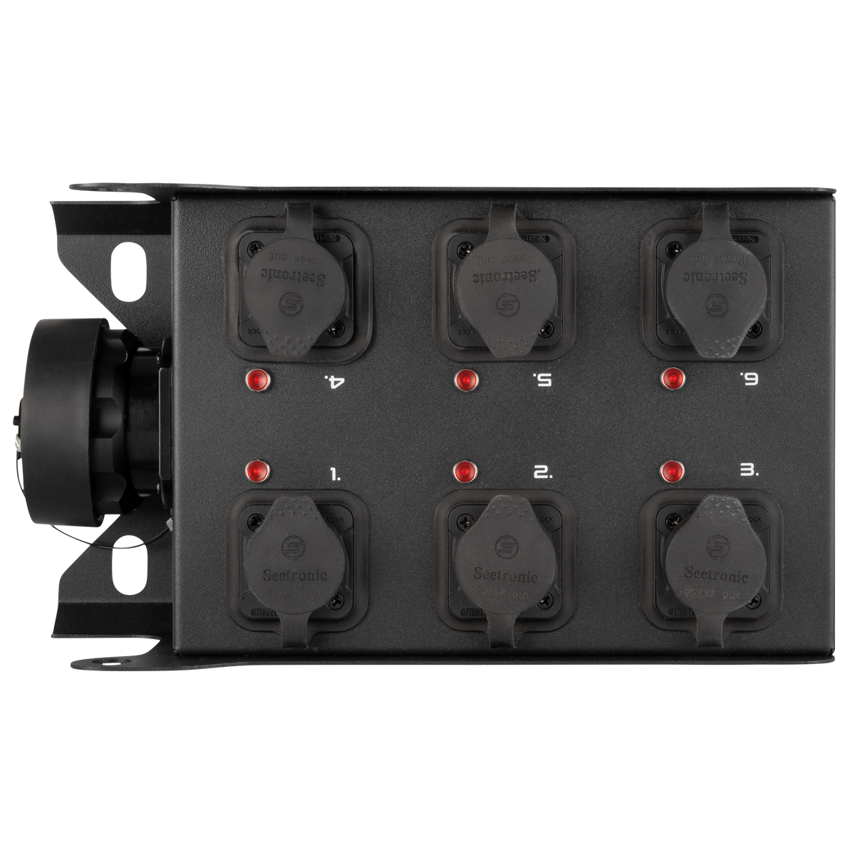 PowerCore 1s.6p breakoutbox, Multipin S19 in till 6 × Power Pro True