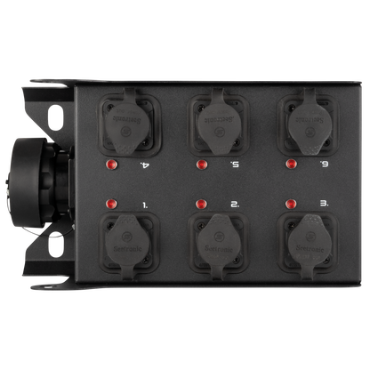 PowerCore 1s.6p breakoutbox, Multipin S19 in till 6 × Power Pro True