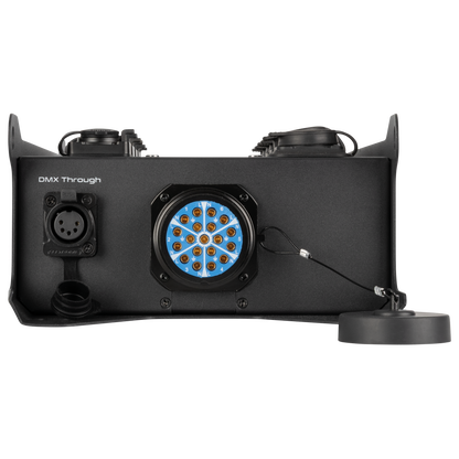 PowerCore 2s.6p - DMX breakoutbox, 2 × Multipin S19 (in/ut) till 6 × Power Pro True + 6-vägs DMX-splitter