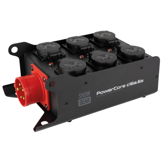 PowerCore c16a.6s, 6× Schuko – 1× CEE 16 A (5P)