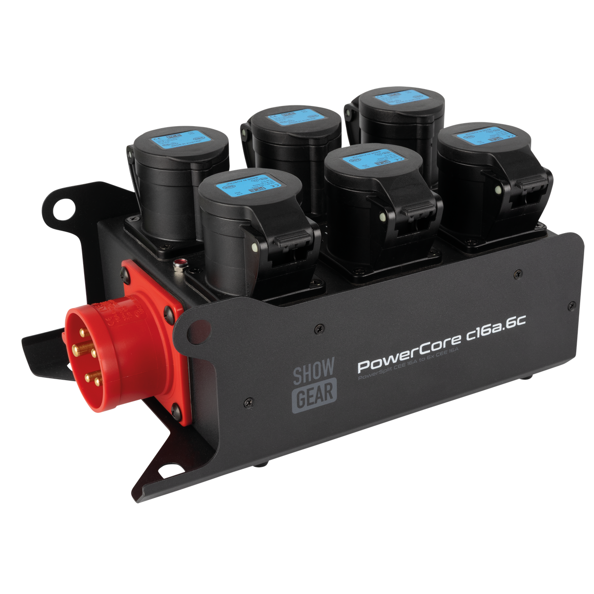 PowerCore c16a.6c, 6× CEE 16 A (1P) – 1× CEE 16 A (5P)