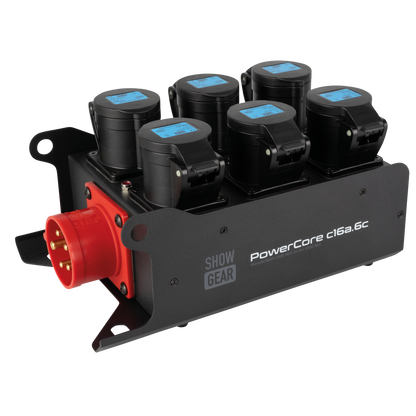 PowerCore c16a.6c, 6× CEE 16 A (1P) – 1× CEE 16 A (5P)