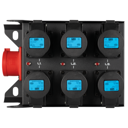 PowerCore c16a.6c, 6× CEE 16 A (1P) – 1× CEE 16 A (5P)