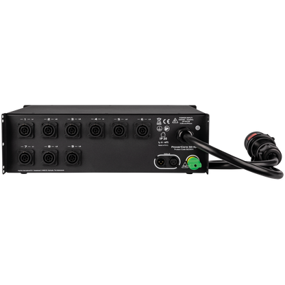 PowerCore 32.9p strömfördelare, 1 × Schuko + 9 × PowerPro True