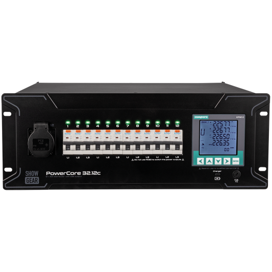 PowerCore 32.12c strömfördelare, 1 + 11 × CEE 16 A