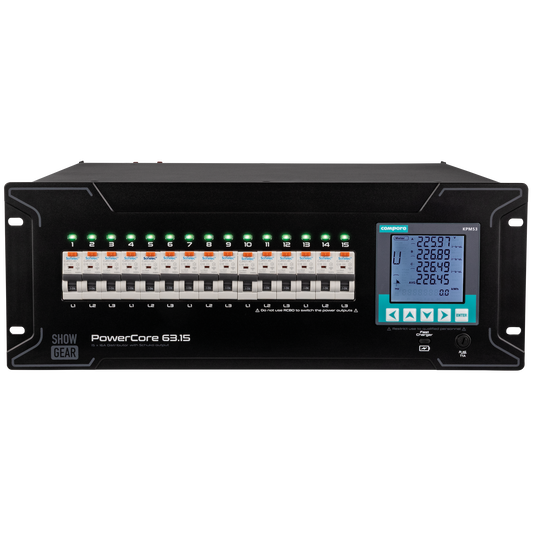 PowerCore 63.15 strömfördelare, 15 × Schuko