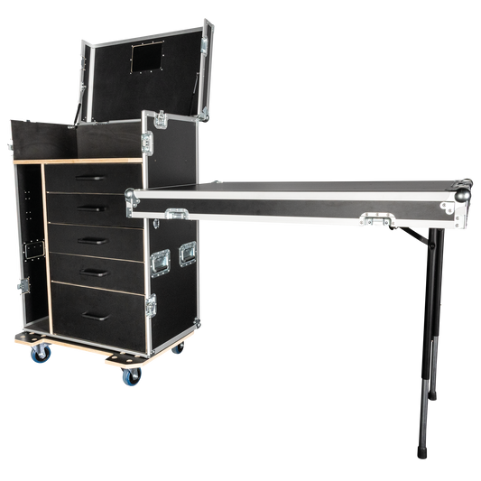 Drawer Case 2 med 5 lådor och 2 arbetsytor