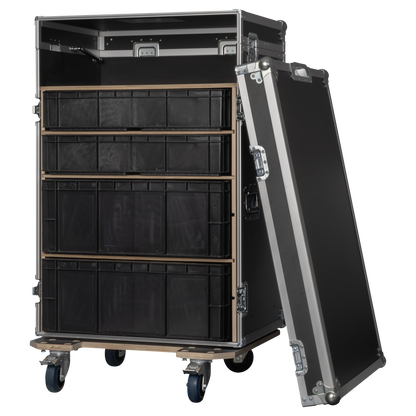 Storage Case 2 med 4 lådor och arbetsytor