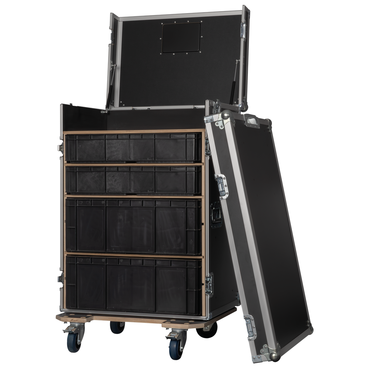 Storage Case 2 med 4 lådor och arbetsytor