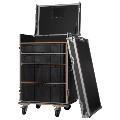 Storage Case 2 med 4 lådor och arbetsytor