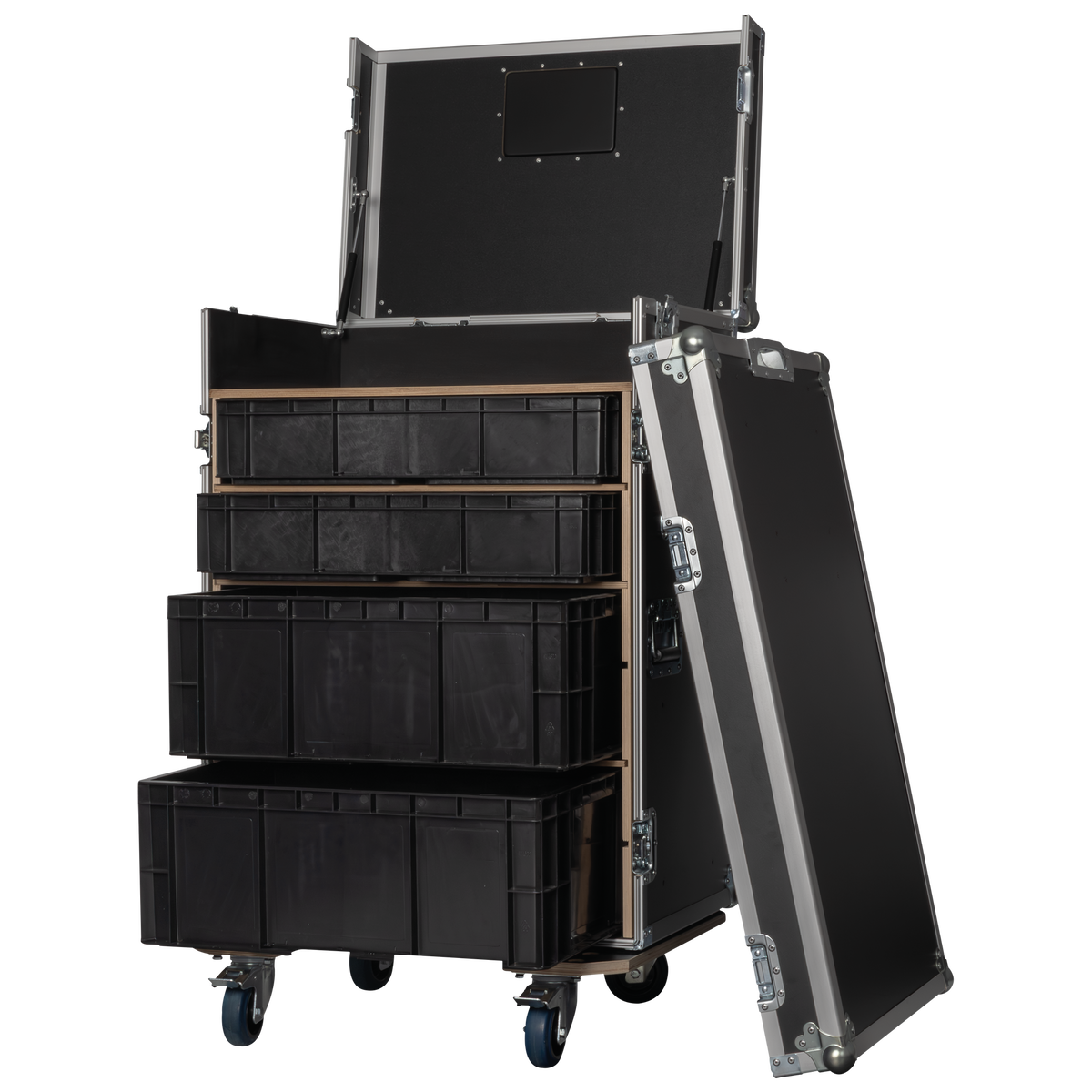 Storage Case 2 med 4 lådor och arbetsytor