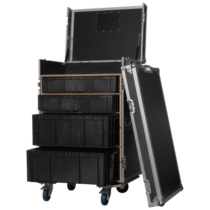 Storage Case 2 med 4 lådor och arbetsytor