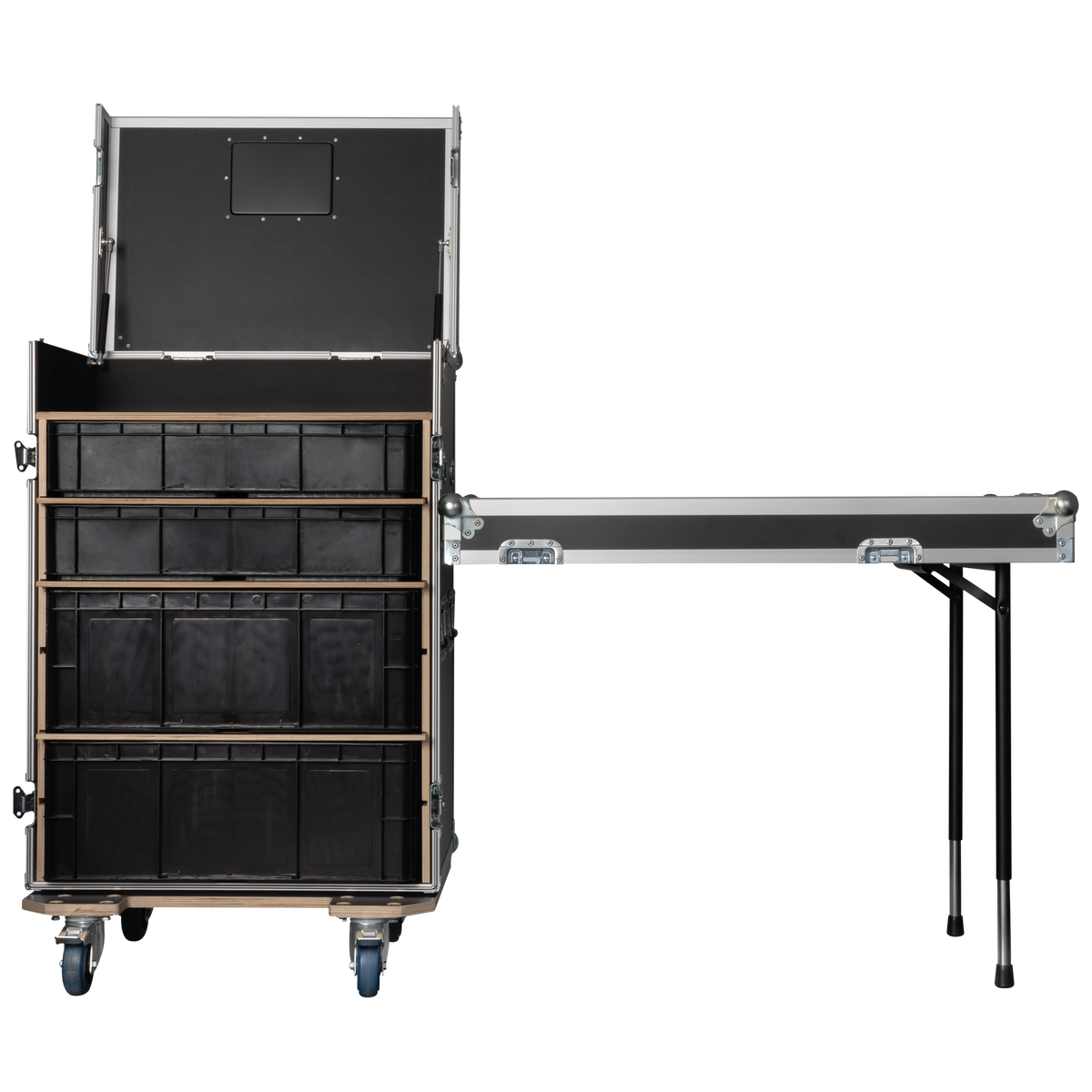 Storage Case 2 med 4 lådor och arbetsytor