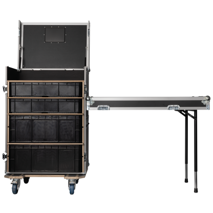 Storage Case 2 med 4 lådor och arbetsytor