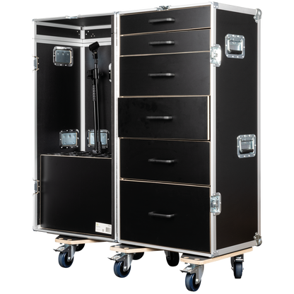 Drawer Case 3 med 6 lådor och plats för 15 mikrofonstativ