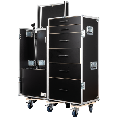 Drawer Case 3 med 6 lådor och plats för 15 mikrofonstativ