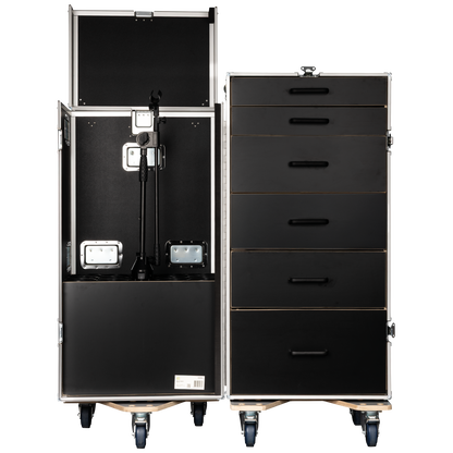 Drawer Case 3 med 6 lådor och plats för 15 mikrofonstativ