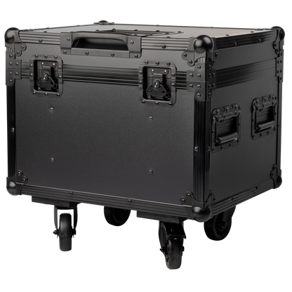 Universal Road Case 1, svarta beslag och hjul