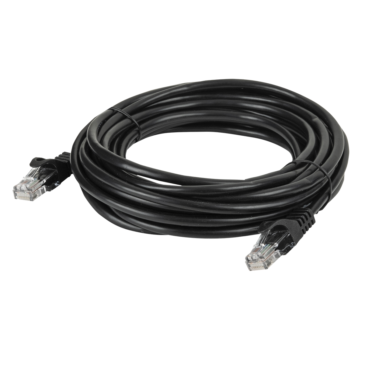 Cat5e-kabel U/UTP, svart, 0,75 m