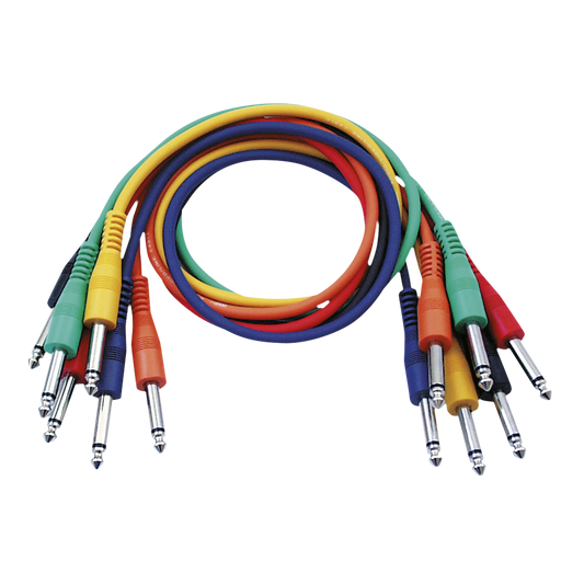 Patchkabel obalanserad, 6 färger, 90 cm