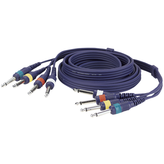 Studiosnake 4 × teleplugg mono till 4 × teleplugg mono, 3 m