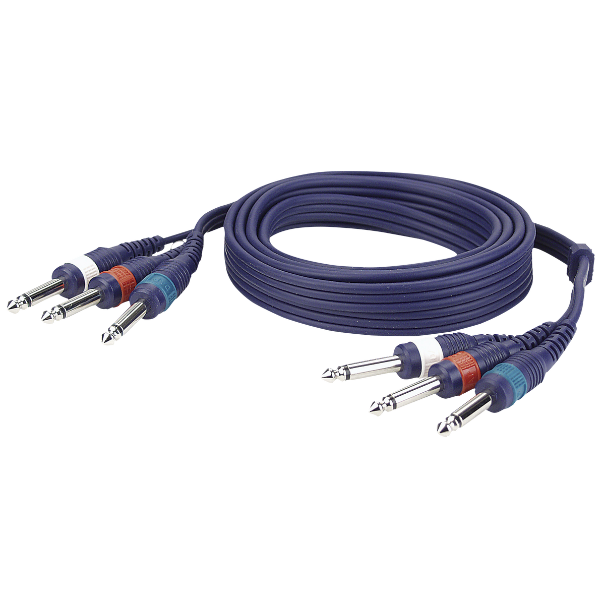 Studiosnake 3 × teleplugg mono till 3 × teleplugg mono, 1,5 m