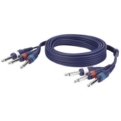Studiosnake 3 × teleplugg mono till 3 × teleplugg mono, 1,5 m